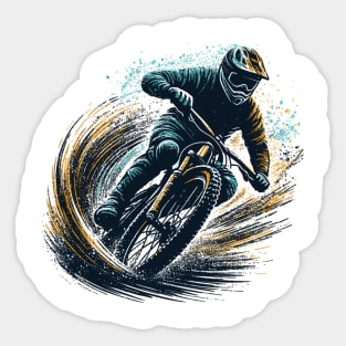 Mountain Biking Sticker